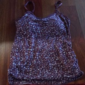Jessica Simpson floral nursing tank